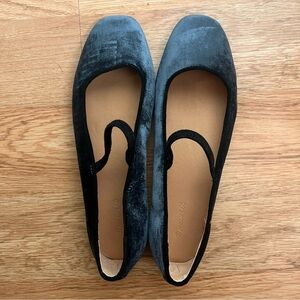 Madewell Greta ballet flat blue velvet Women size 8.5/9 Bride’s “something blue”